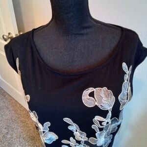 Beautiful Embroider Black Dress.